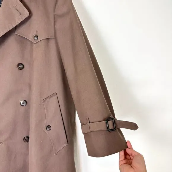 Vintage Christian Dior Monsieur Brown Trench Coat Men's Size Large Streetwear